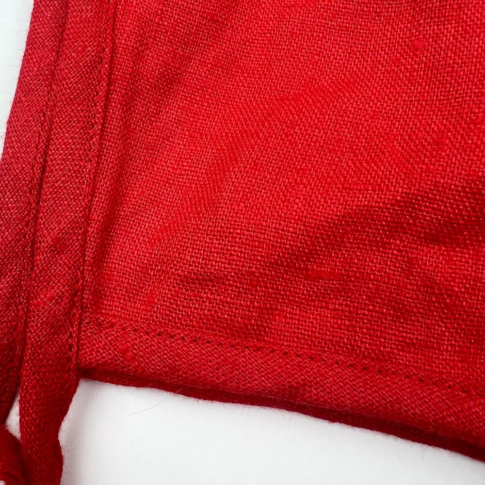 Briar Red Linen Bonnet - Picture 2 of 5